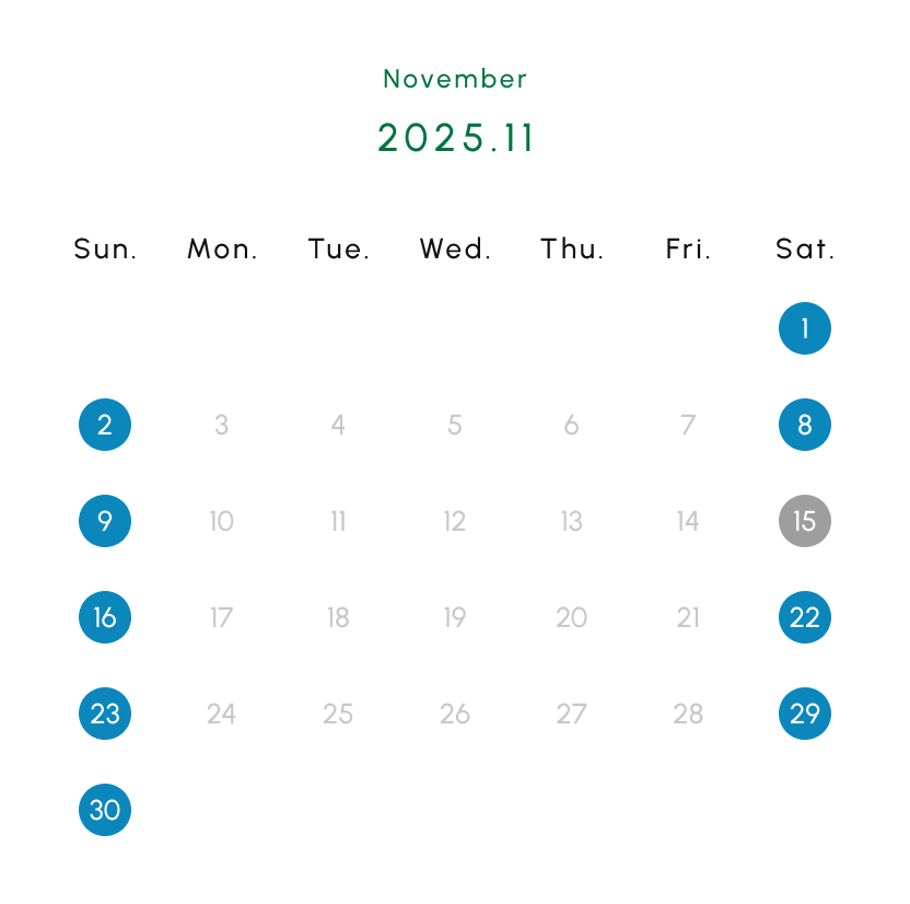 11月カレンダー